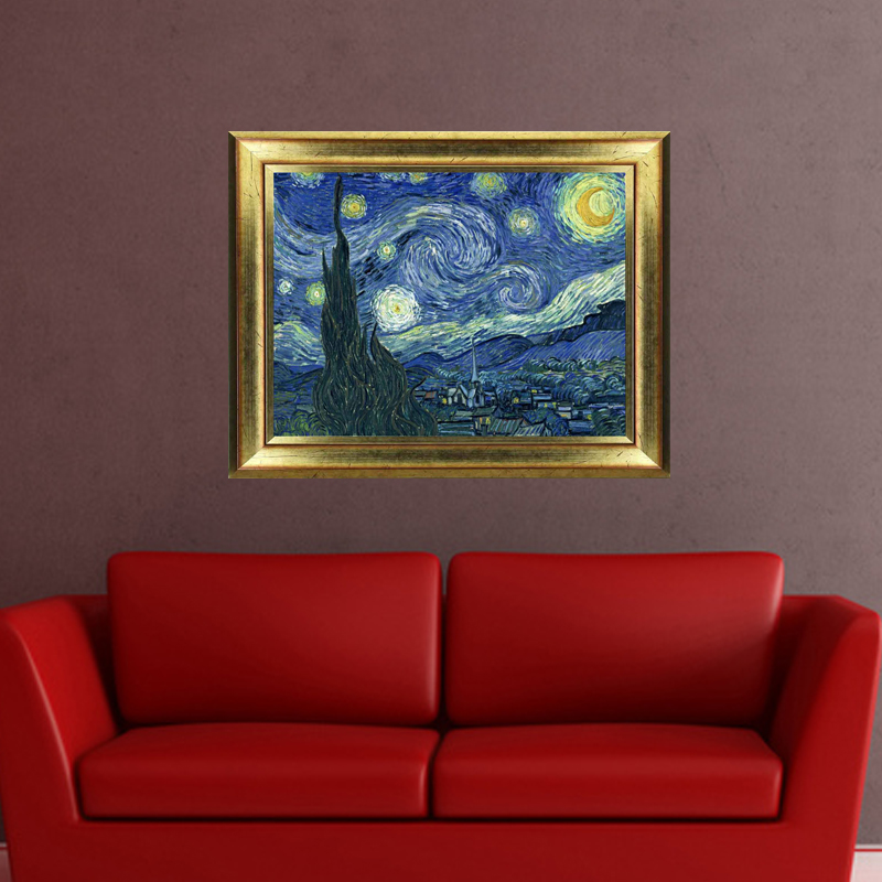 Sticker tableau Van Gogh - Nuit Étoilée