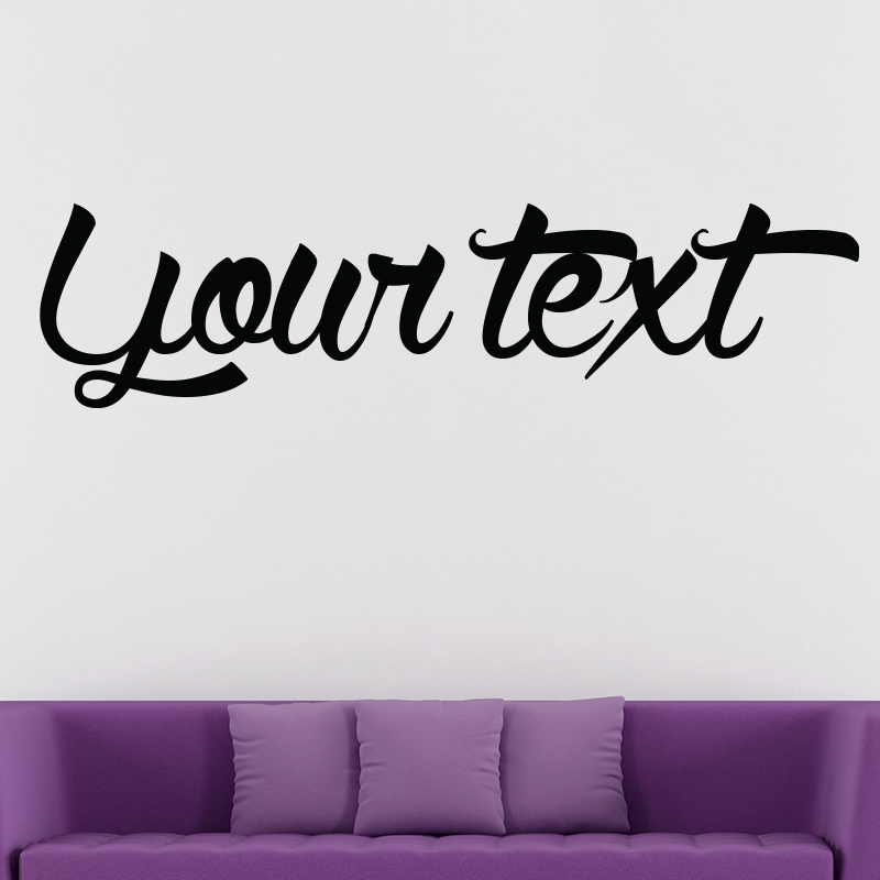 Sticker Texte Personnalisable Calligraphie tendance