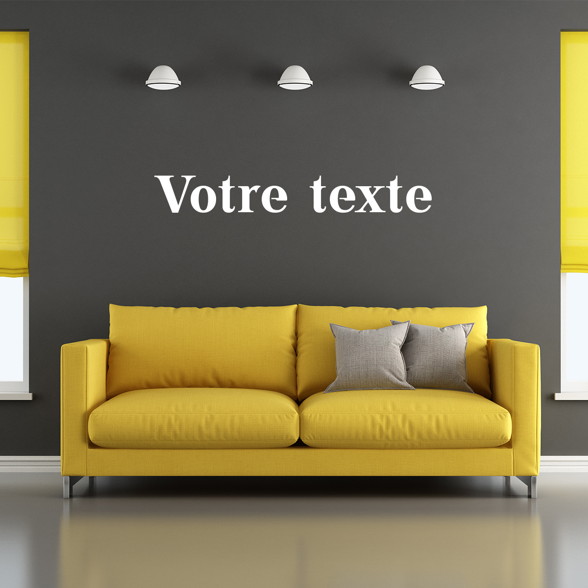 Wall sticker customisable text Classic divine