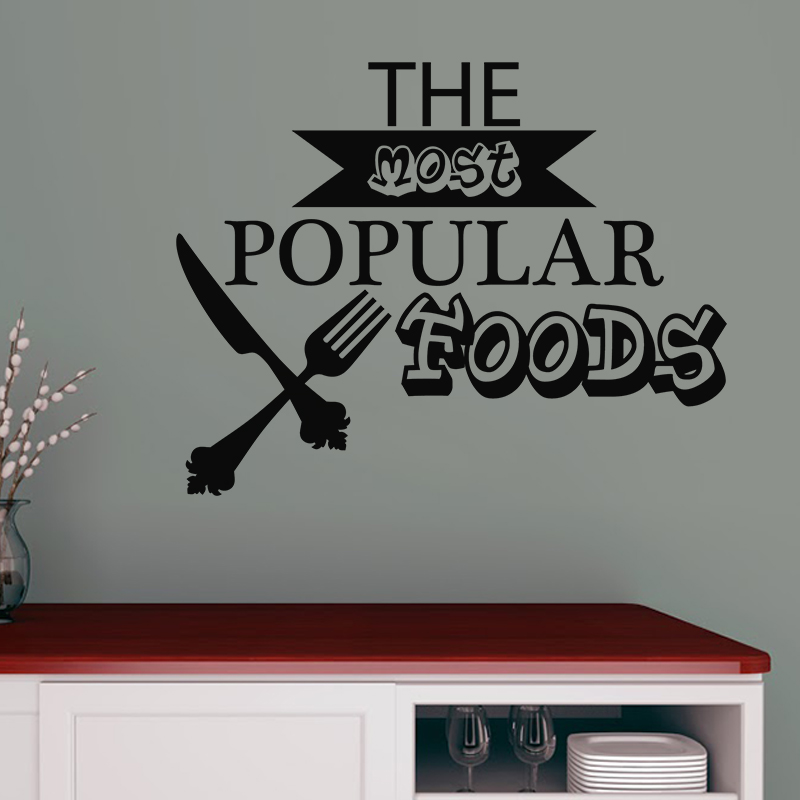 Wall decal The most popular foods