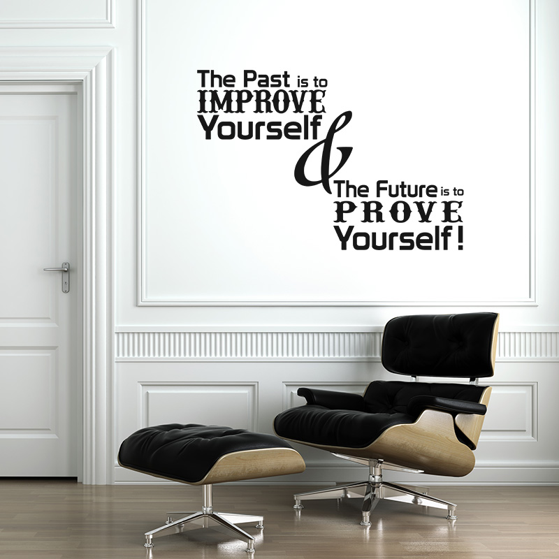 Wall decal The past is to improve yourself
