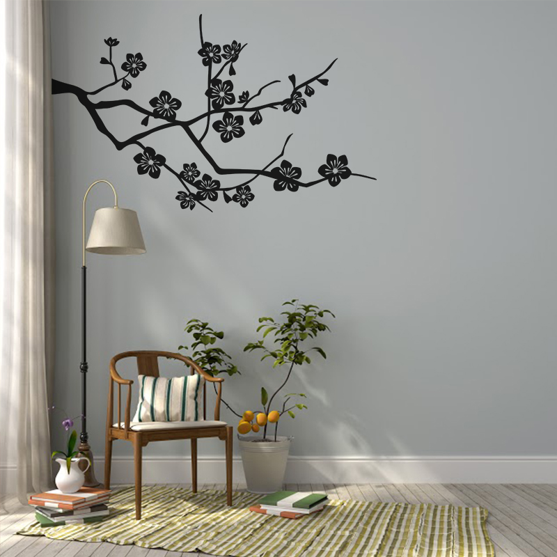 Wall decal Flower stems trimmed