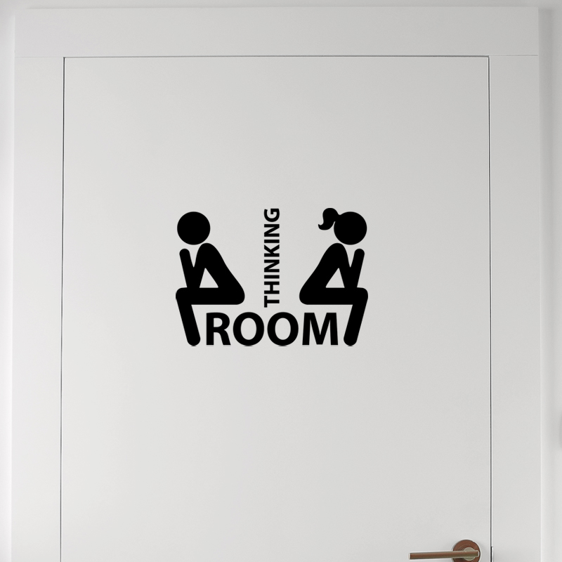 Wall decal Thinking room restrooms