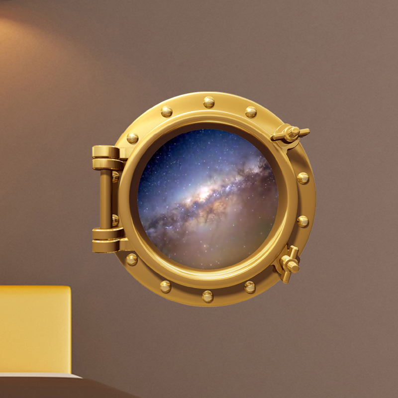 Wall decals Nebulas in porthole