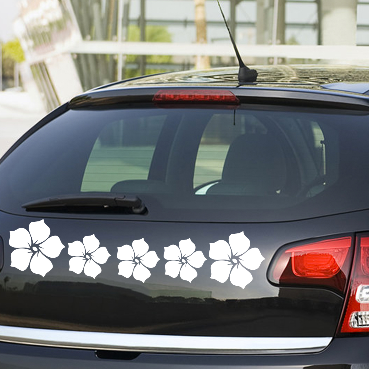 Sticker voiture têtes de fleurs