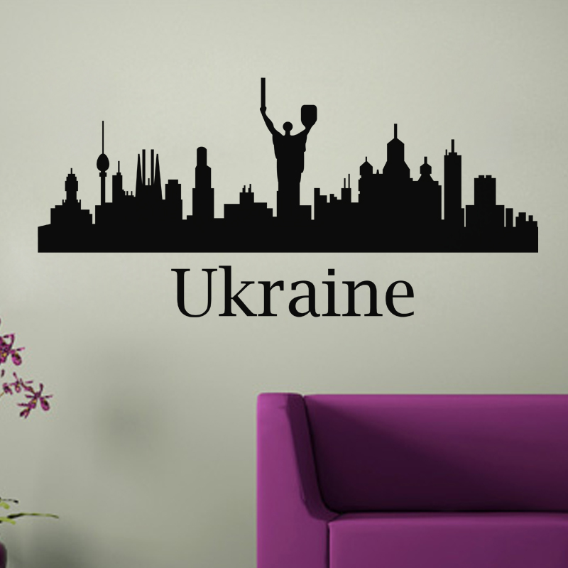 Sticker Vue sur l'Ukraine