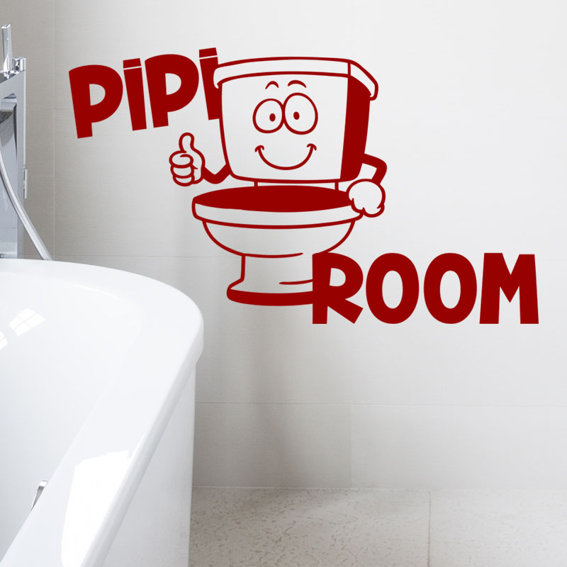 Sticker wc Pipi Room