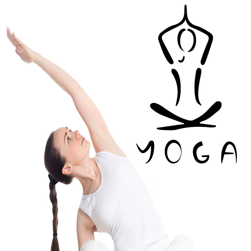 Sticker yoga exercice