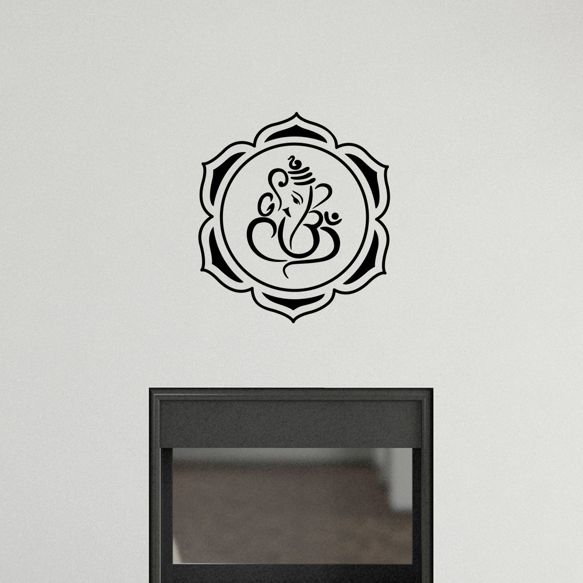 Sticker ZEN Ganesha, le lotus et Ohm