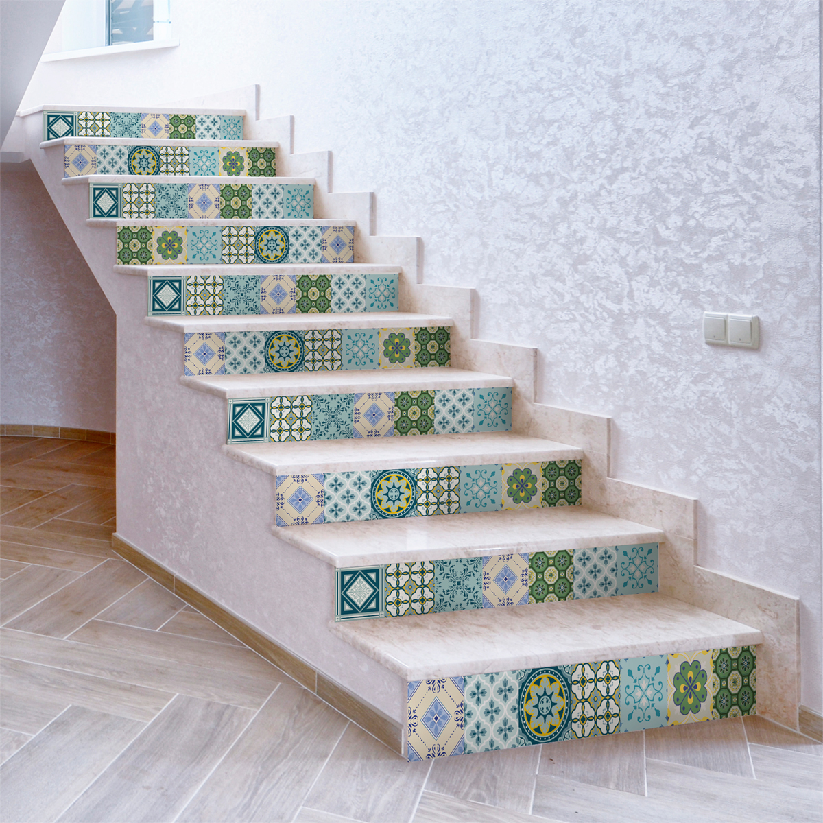 Stickers escalier azuréen x 2