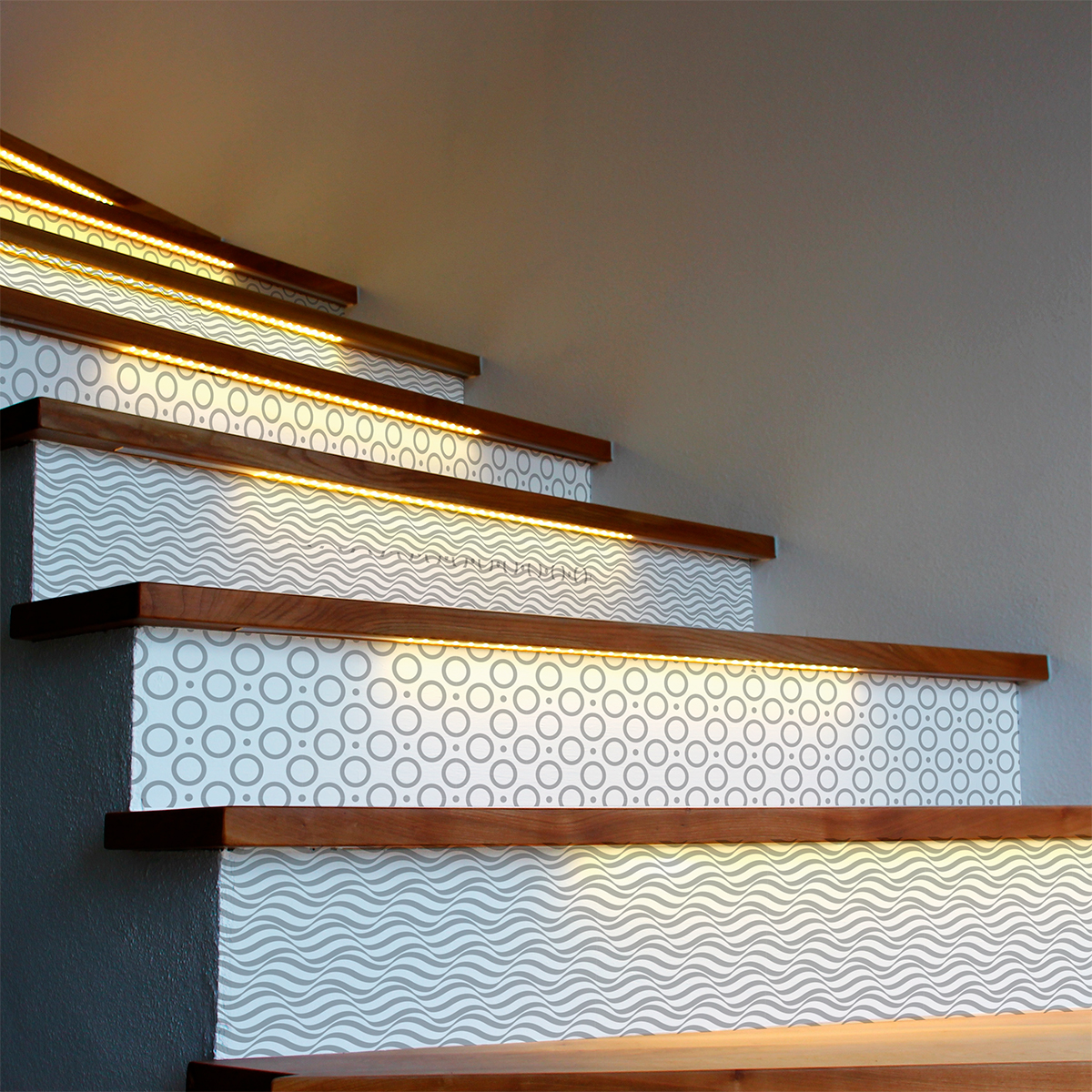 Stickers escalier carreaux de ciment Birgit x 2