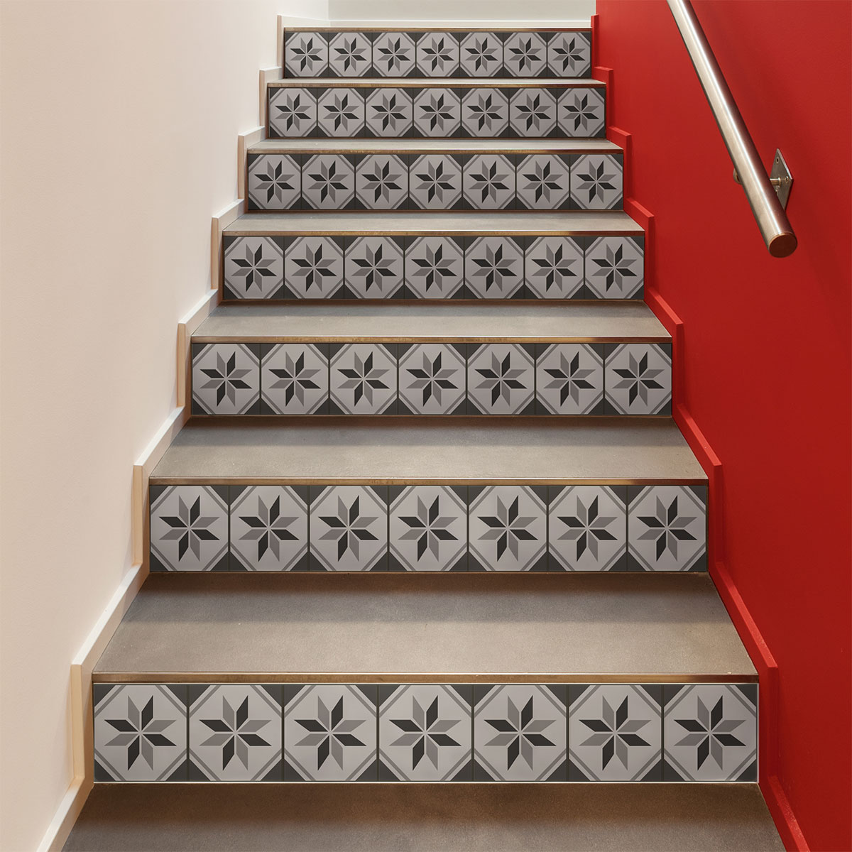 Stickers escalier carreaux de ciment cirano x 2