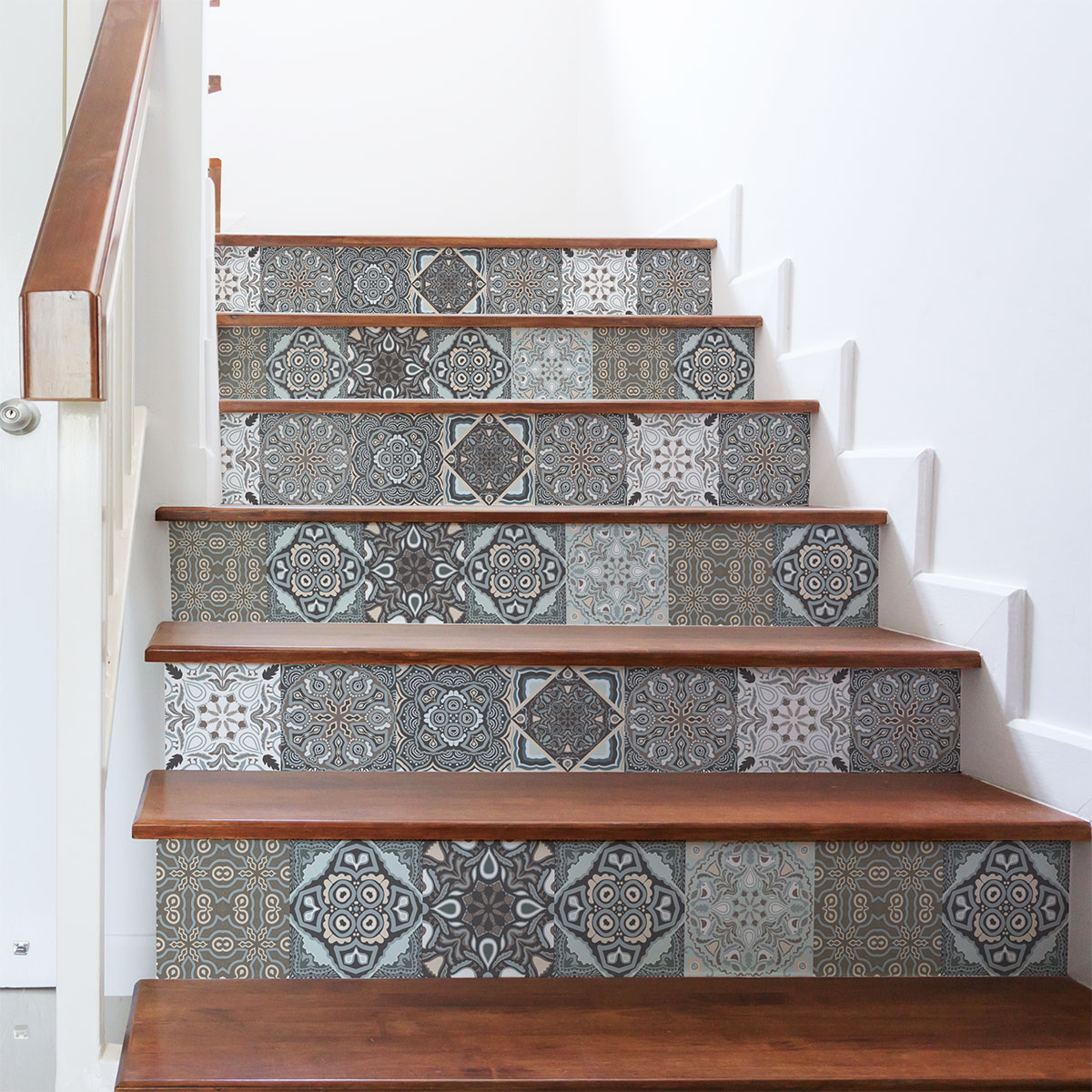 Wall decal stair cement tiles inga x 2