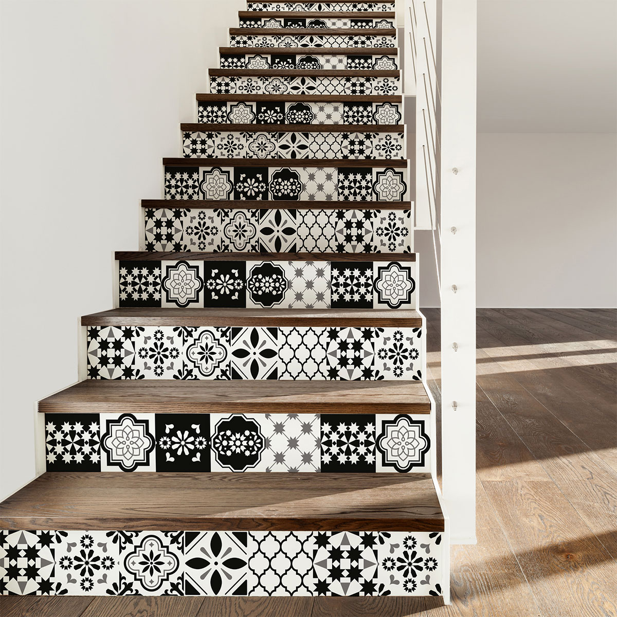 Stickers escalier carreaux de ciment luis x 2