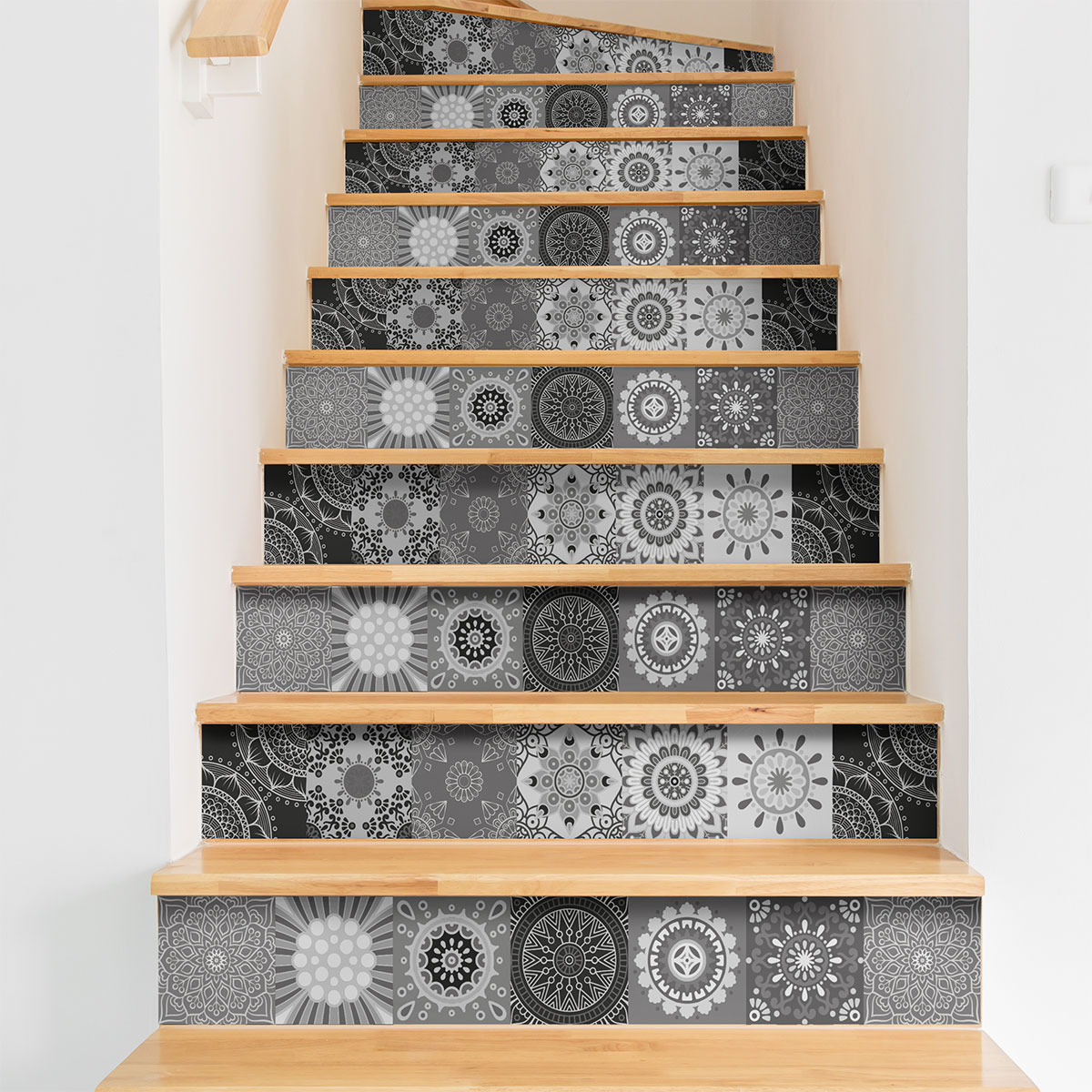 Wandtattoo Treppe Fliesenbelag aranza x 2