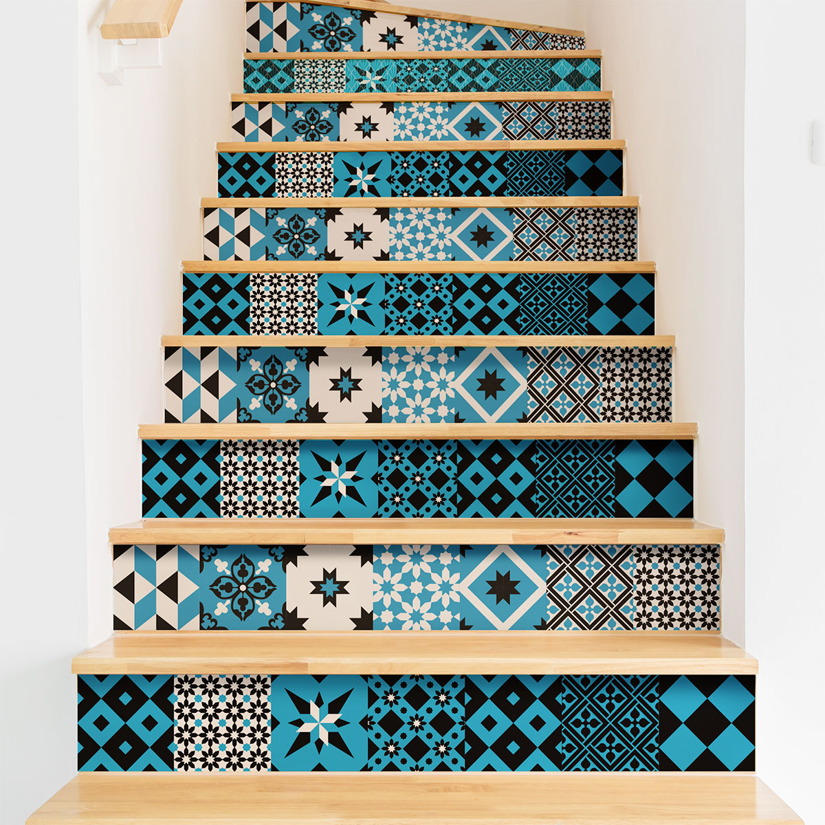 Stickers escalier carrelages dorina x 2