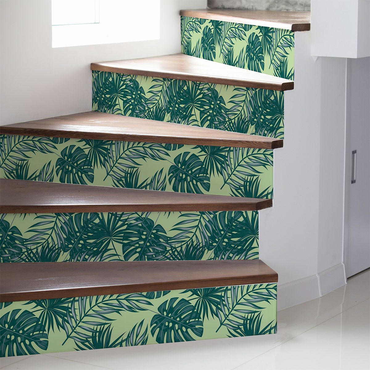 Stickers escalier tropical eritapeta x 2