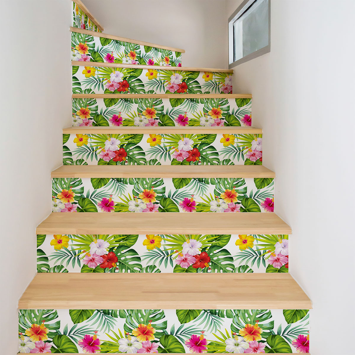 Stickers escalier tropical heirani x 2