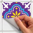adesivi piastrelle di cemento - 24 adesivi piastrelle azulejos bernadetina - ambiance-sticker.com