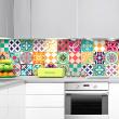 wall decal tiles - 30 wall stickers cement tiles azulejos ana maria - ambiance-sticker.com