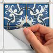muurstickers cement tegels - 30 muursticker tegel azulejos Valentino - ambiance-sticker.com