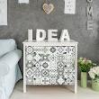 Wall decal tiled furniture 30 stickers decal tiled furniture evelyna - ambiance-sticker.com
