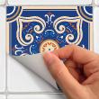 stickers carrelages - 60 stickers carreaux de ciment azulejos kathlina - ambiance-sticker.com