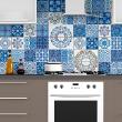 stickers carrelages - 60 stickers carreaux de ciment azulejos Serafina - ambiance-sticker.com