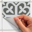 wall decal cement tiles - 60 wall decal tiles azulejos Claudius - ambiance-sticker.com