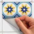 stickers carreaux de ciment - 60 stickers carrelages azulejos marina - ambiance-sticker.com