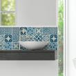 wall decal tiles - 9 wall decal cement tiles azulejos luana - ambiance-sticker.com