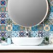 wall decal tiles - 9 wall stickers cement tiles caprora - ambiance-sticker.com