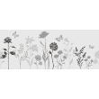Adesivi oscuranti - Vetrofania fiori di campagna - ambiance-sticker.com