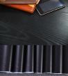 Stickers muraux - Rouleau adhésif protecteur effet bois noir au mètre - ambiance-sticker.com