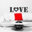 Bedroom wall decals - Wall decal Love - ambiance-sticker.com