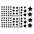 Stickers décoratifs pour Noël - Sticker 100 stars - ambiance-sticker.com