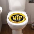 Stickers muraux pour WC - Sticker abattant toilette VIP - ambiance-sticker.com
