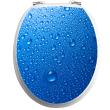 Adesivi de pareti per WC - Adesivo abbattendo wc gocce d'acqua - ambiance-sticker.com
