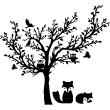 Stickers muraux Animaux - Sticker arbre des animaux - ambiance-sticker.com