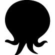 Wall decals Chalckboards - Wall decal Octopus silhouette - ambiance-sticker.com