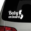 Stickers et Autocollants Voiture - Sticker Baby on board - ambiance-sticker.com