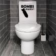 Stickers muraux pour salle de bain - Sticker mural bombes loin - ambiance-sticker.com