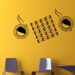Sticker Café et tasses - ambiance-sticker.com