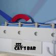 Stickers muraux pour les enfants - Sticker Cat's bar - ambiance-sticker.com