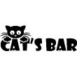 Stickers muraux pour les enfants - Sticker Cat's bar - ambiance-sticker.com