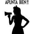 Stickers muraux pour WC - Sticker citation Apunta bien !! - ambiance-sticker.com