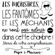 Stickers muraux citations - Sticker citation enfant les monstres, ... - ambiance-sticker.com