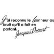 Stickers muraux amour et coeurs - Sticker citation j'ai reconnu le bonheur - Jacques Prévert - ambiance-sticker.com