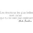 Wandtattoos sprüche - Wandtattoo Zitat Les émotions - Charles Baudelaire - ambiance-sticker.com