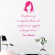 Stickers muraux citations - Sticker citation mode une femme qui se ... - C . Chanel - ambiance-sticker.com